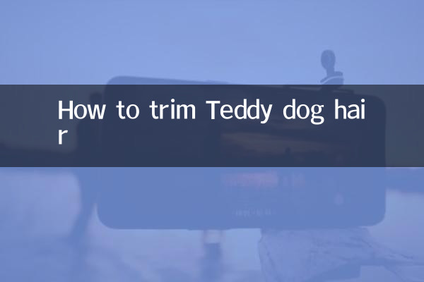 泰迪犬毛怎么修剪