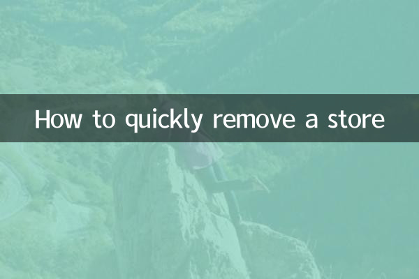 Cómo eliminar rápidamente una tienda