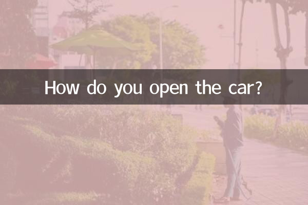 的的車怎麼打開嗎