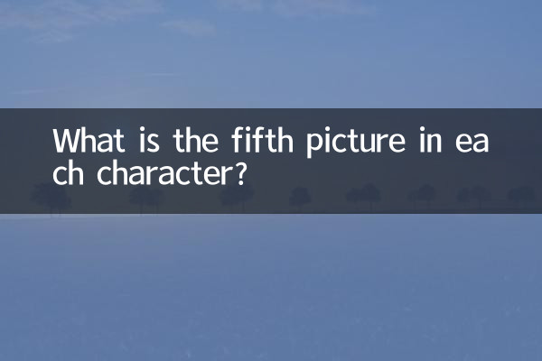 Qual é a quinta imagem de cada personagem?