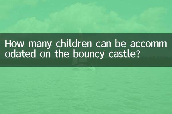 Quanti bambini possono ospitare il castello gonfiabile?