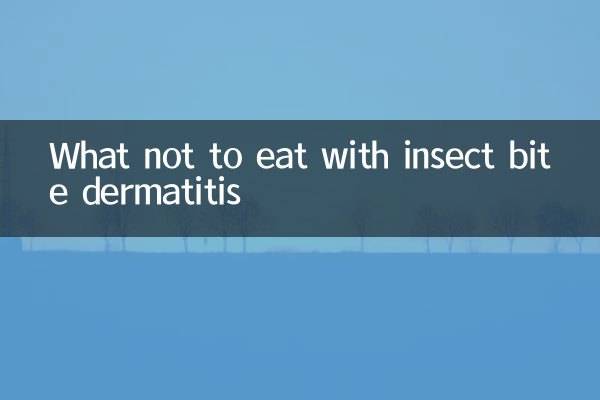 O que não comer com dermatite por picada de inseto