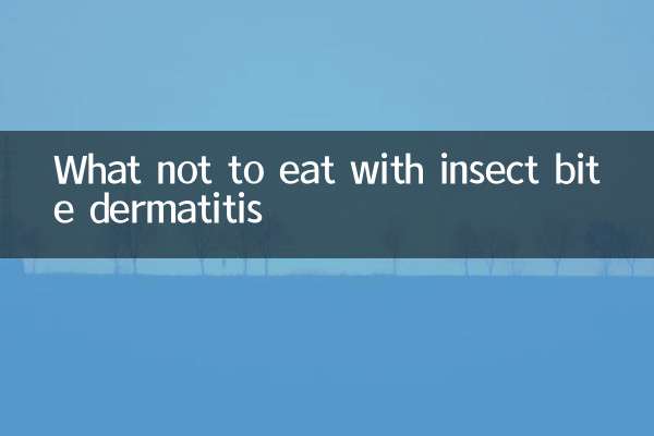 O que não comer com dermatite por picada de inseto