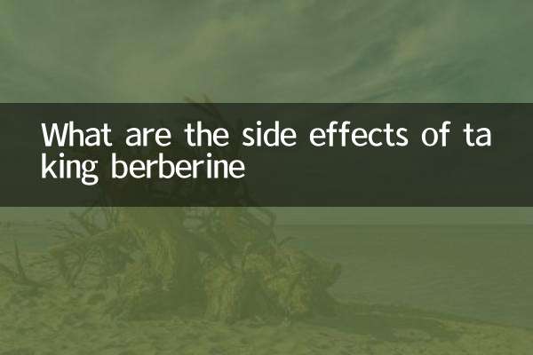 What are the side effects of taking berberine