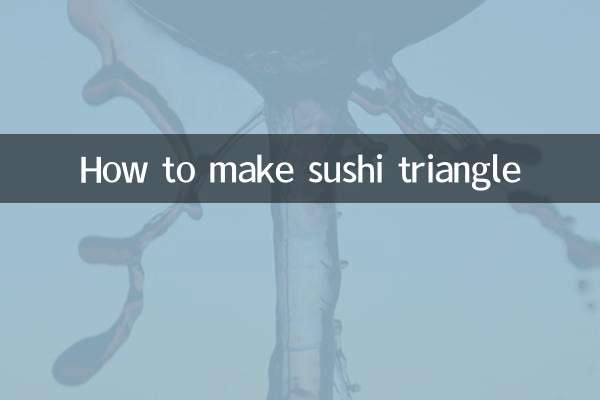 How to make sushi triangle