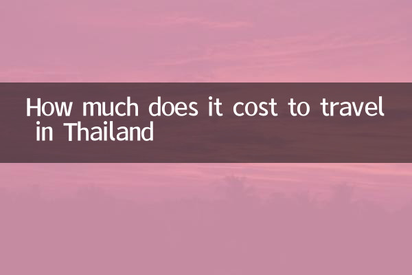 How much does it cost to travel in Thailand