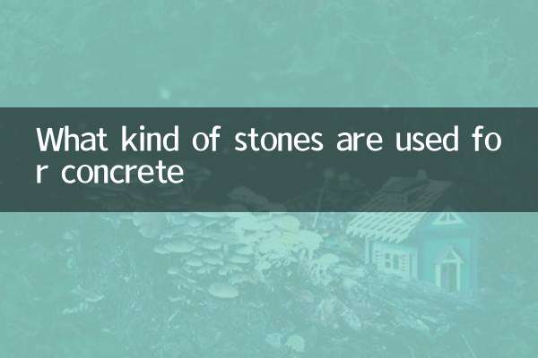 What kind of stones are used for concrete