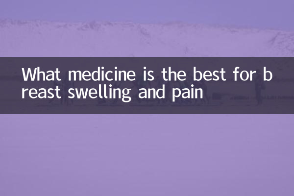 What medicine is the best for breast swelling and pain