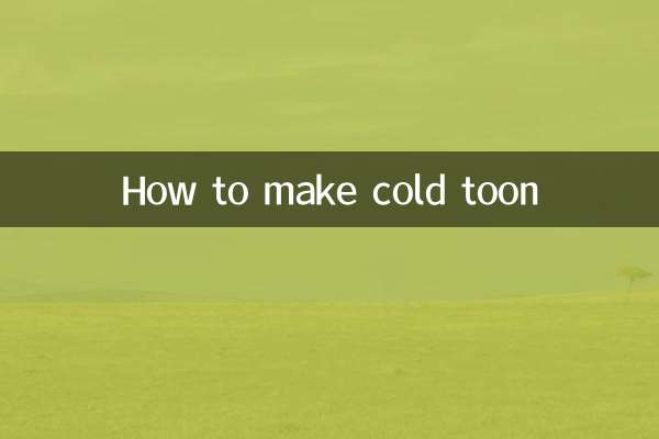 How to make cold toon
