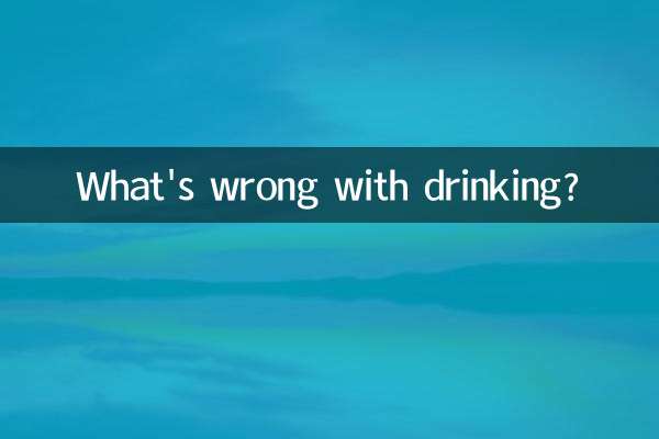 What's wrong with drinking?