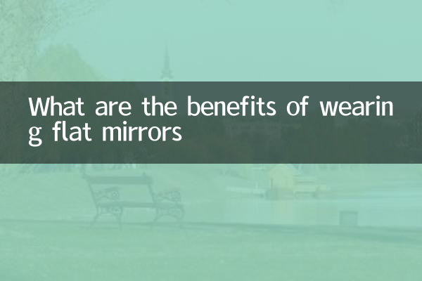 What are the benefits of wearing flat mirrors