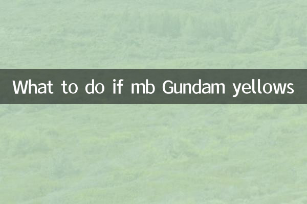 O que fazer se MB Gundam Yellows