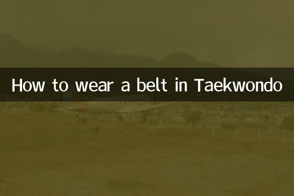 Como usar um cinto em Taekwondo