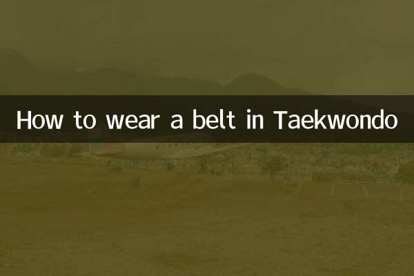 Como usar um cinto em Taekwondo