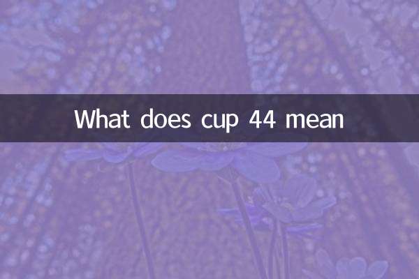 ¿Qué significa la copa 44?