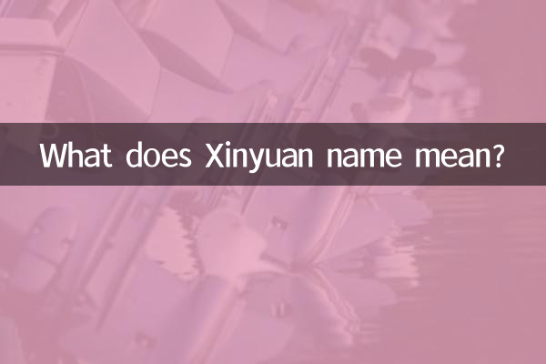 ماذا يعني اسم Xinyuan؟