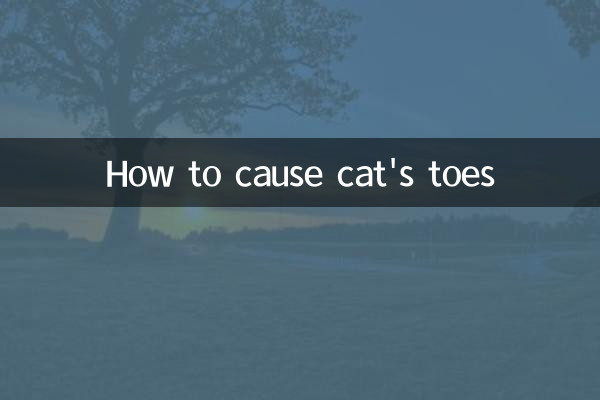 How to cause cat's toes