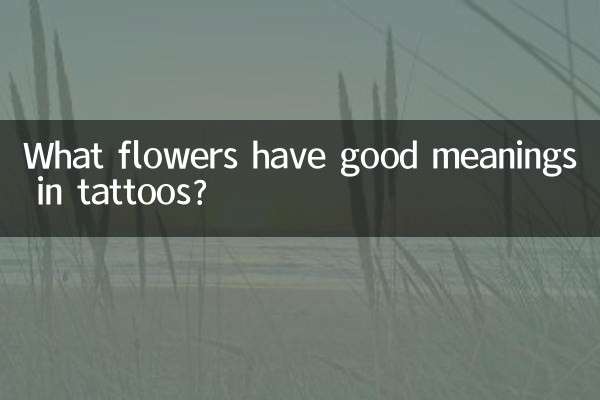 Quais flores têm bons significados nas tatuagens?