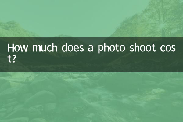 How much does a photo shoot cost?