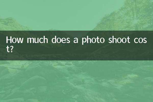 How much does a photo shoot cost?
