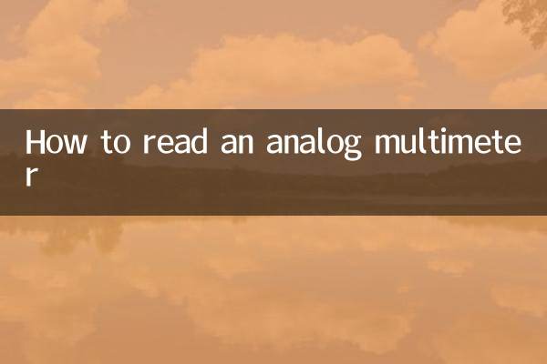 Como ler um multímetro analógico