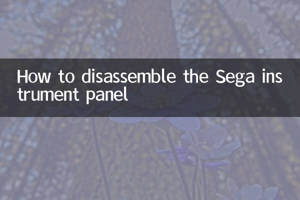 Como desmontar o painel de instrumentos Sega
