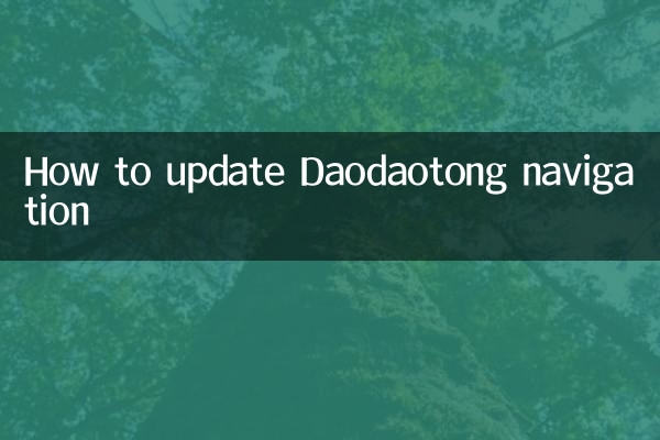 Cómo actualizar la navegación Daodaotong