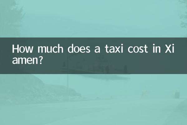 Combien coûte un taxi à Xiamen?