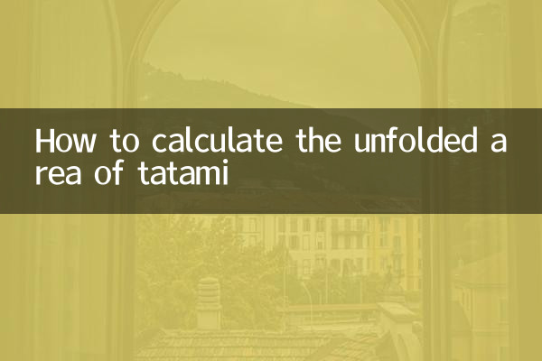 So berechnen Sie die entfaltete Fläche einer Tatami
