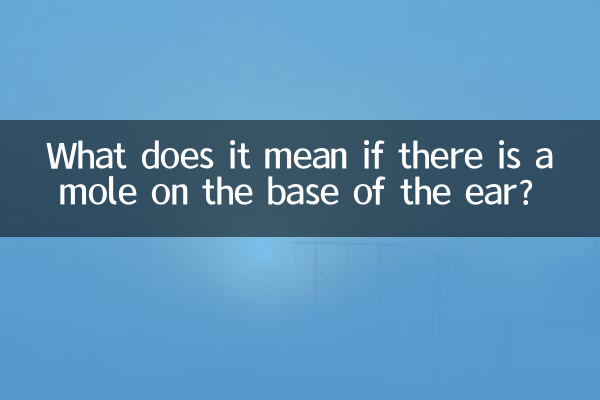 Was bedeutet es, wenn sich am Ohransatz ein Muttermal befindet?