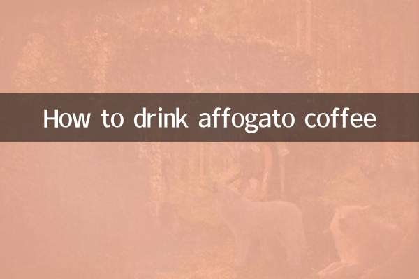 Cómo tomar café affogato