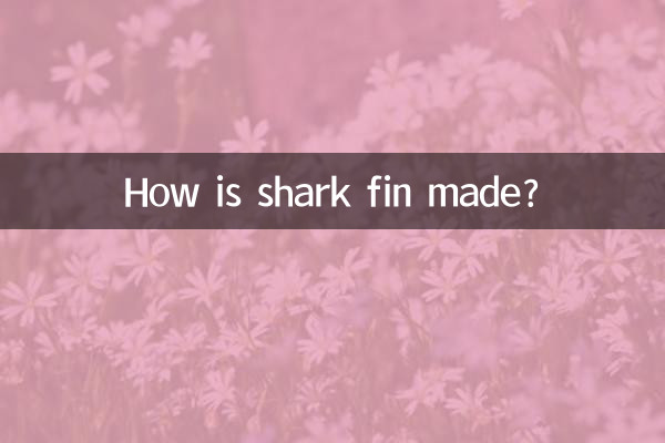 Wie wird eine Haifischflosse hergestellt?