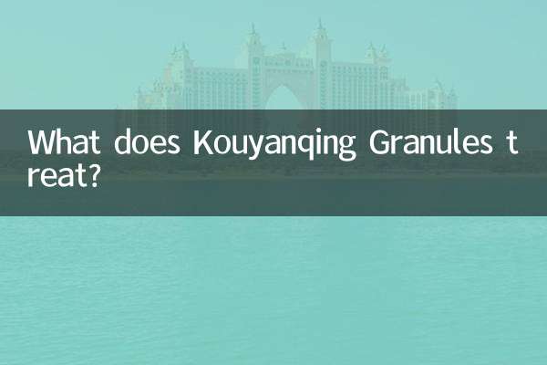 Kouyanqing 과립은 무엇을 치료합니까?