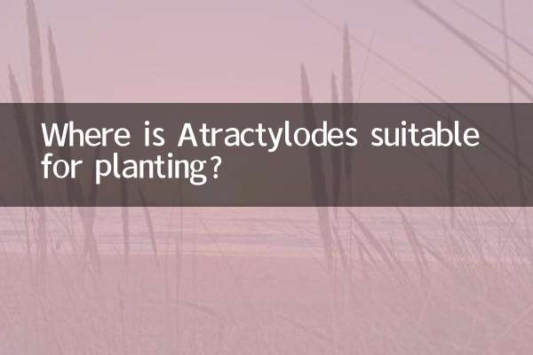 ¿Dónde es adecuado Atractylodes para plantar?