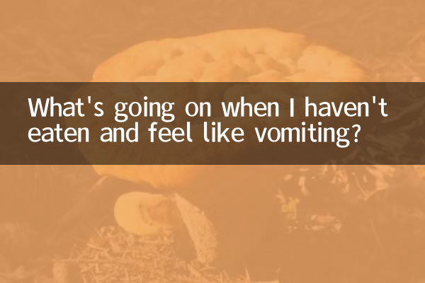 What's going on when I haven't eaten and feel like vomiting?