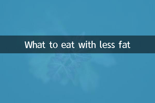 Was man mit weniger Fett essen sollte