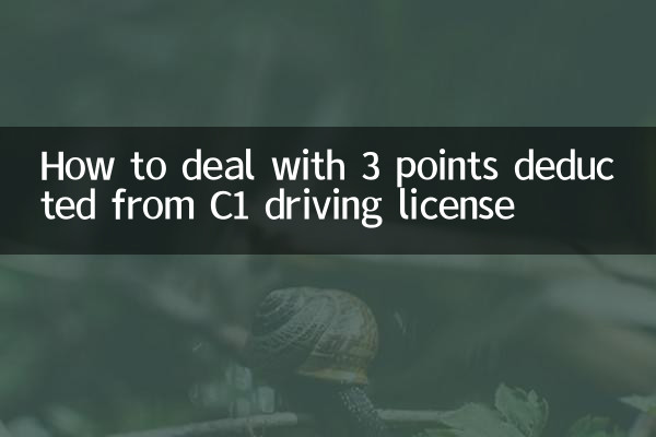 How to deal with 3 points deducted from C1 driving license