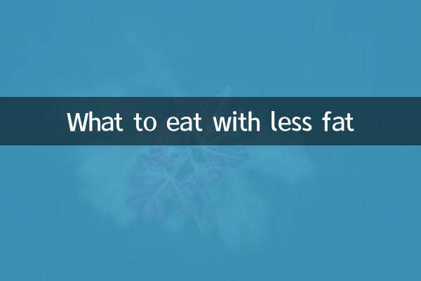 Was man mit weniger Fett essen sollte