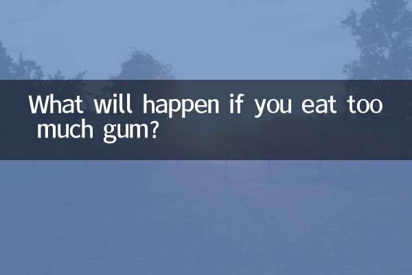 Que se passera-t-il si vous mangez trop de chewing-gum ?