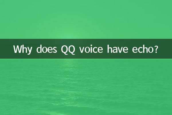 QQ 음성에 에코가 있는 이유는 무엇입니까?