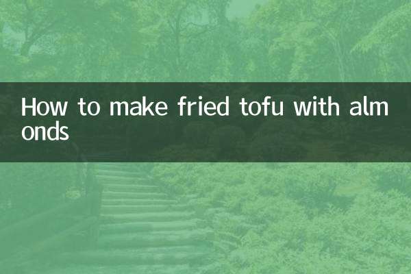 Cómo hacer tofu frito con almendras