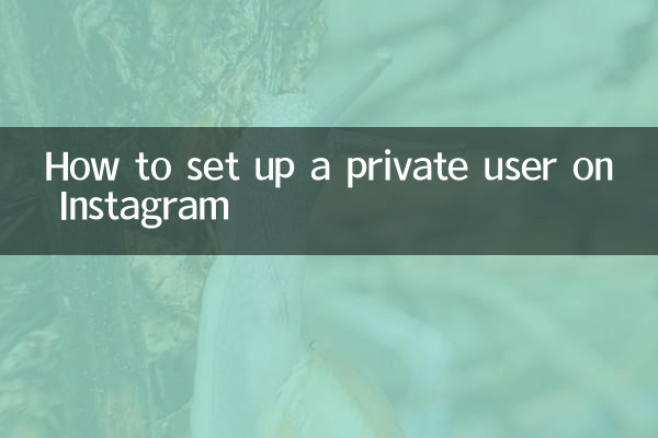 How to set up a private user on Instagram