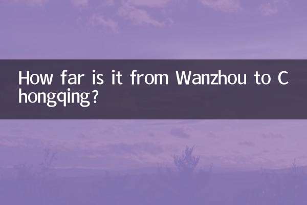 How far is it from Wanzhou to Chongqing?