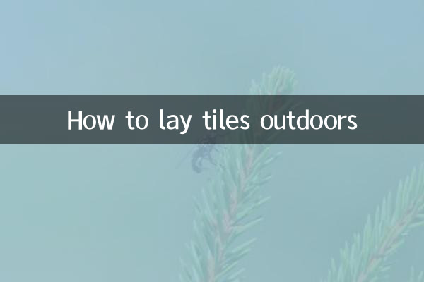 Cómo colocar azulejos al aire libre