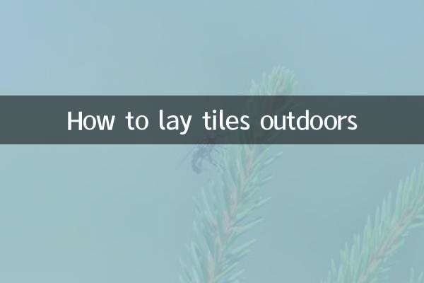So verlegen Sie Fliesen im Außenbereich
