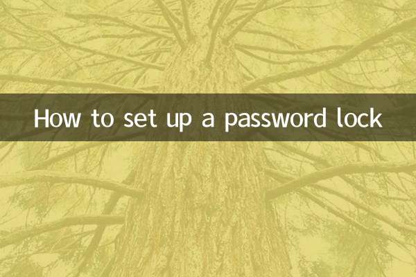 How to set up a password lock