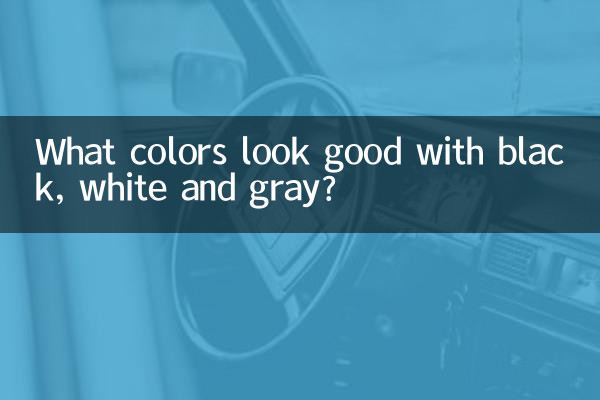 黒、白、グレーに似合う色は何色でしょうか？