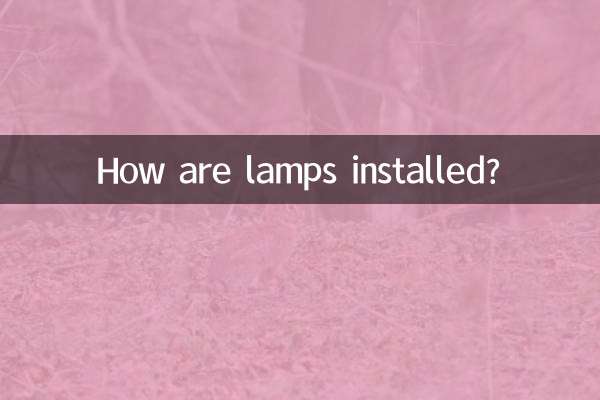 Wie werden Lampen installiert?