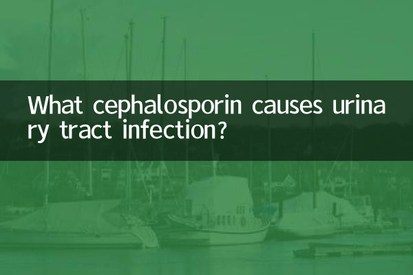 What cephalosporin causes urinary tract infection?