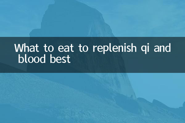 What to eat to replenish qi and blood best
